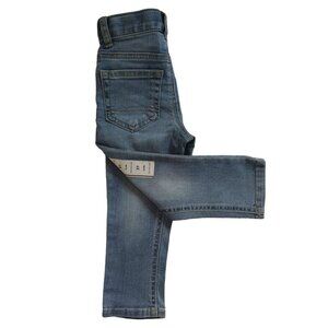 Cat & Jack Toddler Boys Slim Super Stretch Denim Jeans 2T Blue Cotton Blend. NWT